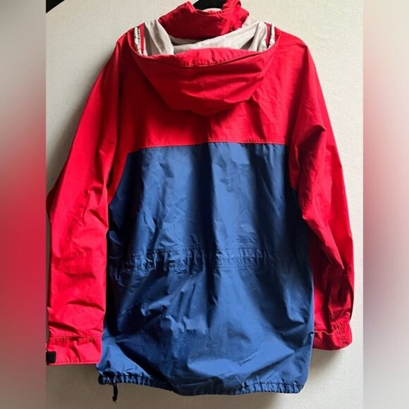 Taiga 2 toned long lined goretex hooded rain outdoor soft shell jacket Sz XL - Picture 2 of 15